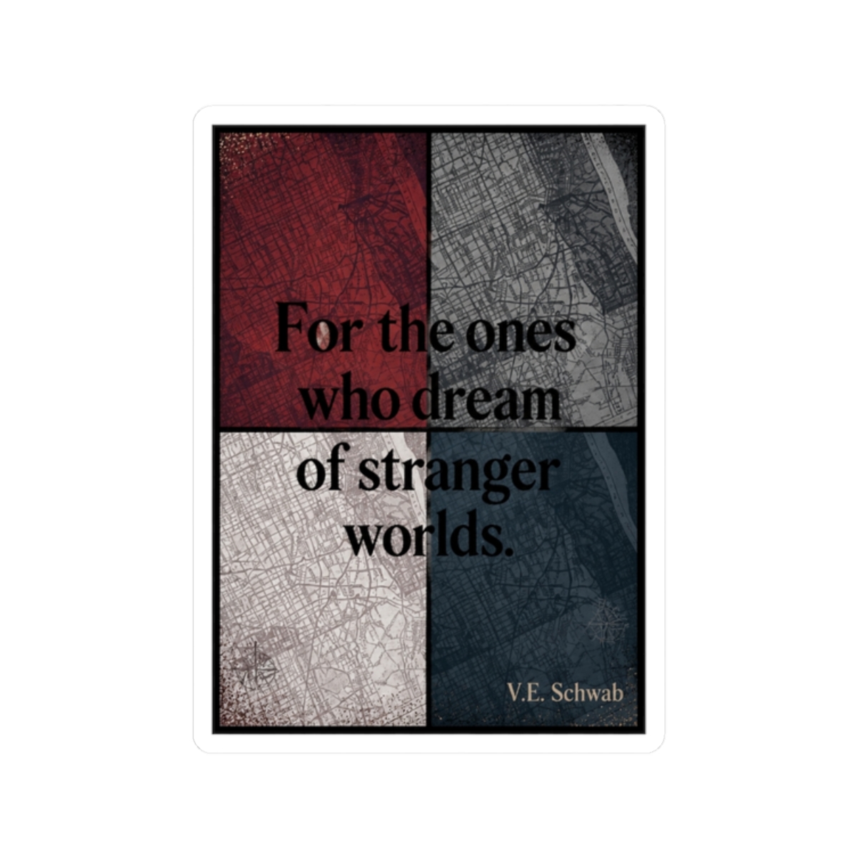 Inspired by A Darker Shade of Magic Dedication | V. E. Schwab - alternate angle 3, merchandise