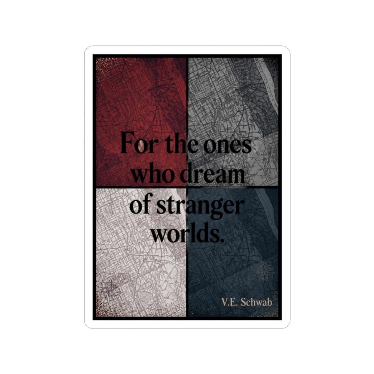 Inspired by A Darker Shade of Magic Dedication | V. E. Schwab - alternate angle 1, merchandise