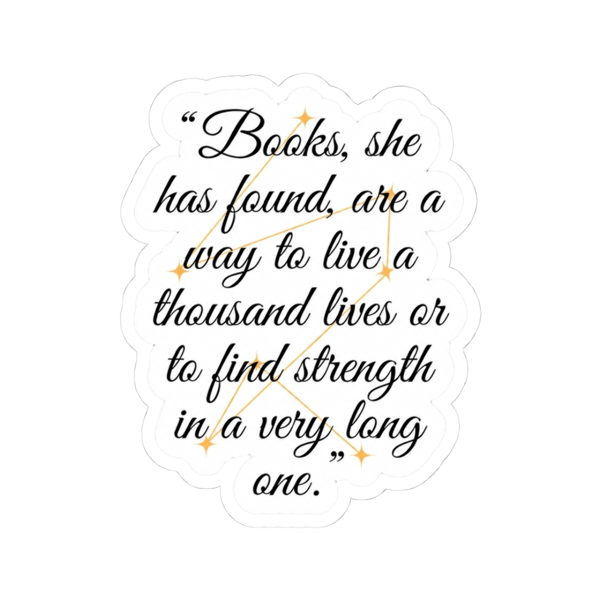 The Invisible Life Of Addie Larue Quotes Sticker | V. E. Schwab