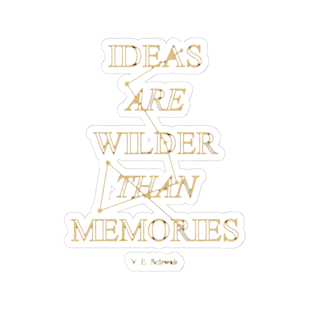 Addie LaRue Quote Sticker | V. E. Schwab - alternate angle 2, merchandise