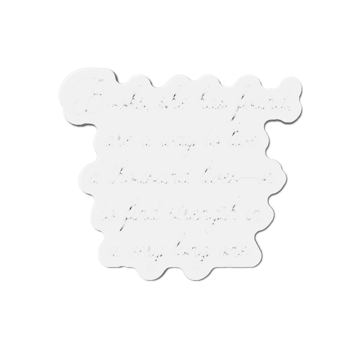 The Invisible Life of Addie LaRue quote Magnet | V. E. Schwab - alternate angle 1, merchandise
